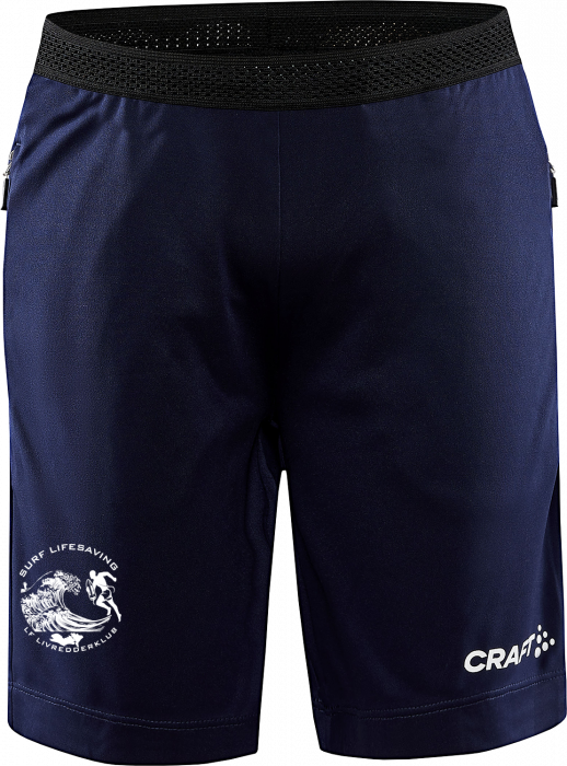 Craft - Evolve Zip Pocket Shorts Junior - Navy blue & black